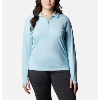 Dámské Mikiny Columbia Midweight Stretch Long Sleeve Half Zip Plus Size Blankyt CJMBRE426